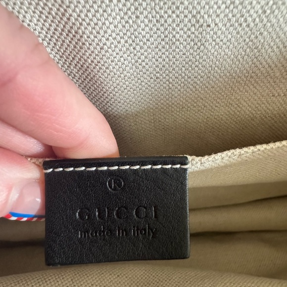 Authentic Gucci Black, Red, and Green Large Dionysus Bag with Bamboo Handle - Picture 6 of 16